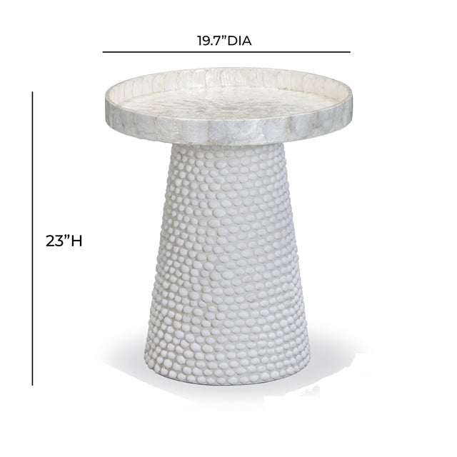 2020s Coast Seashell Side Table For Sale - Image 5 of 5