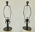 Ceramic Pair Vintage Beige Crackle Brown Figural Bird Table Lamps For Sale - Image 7 of 8