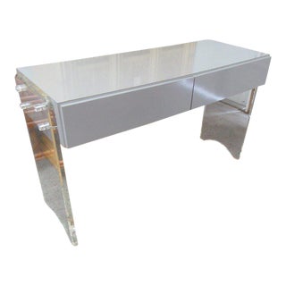 Lucite & Mica Vanity For Sale