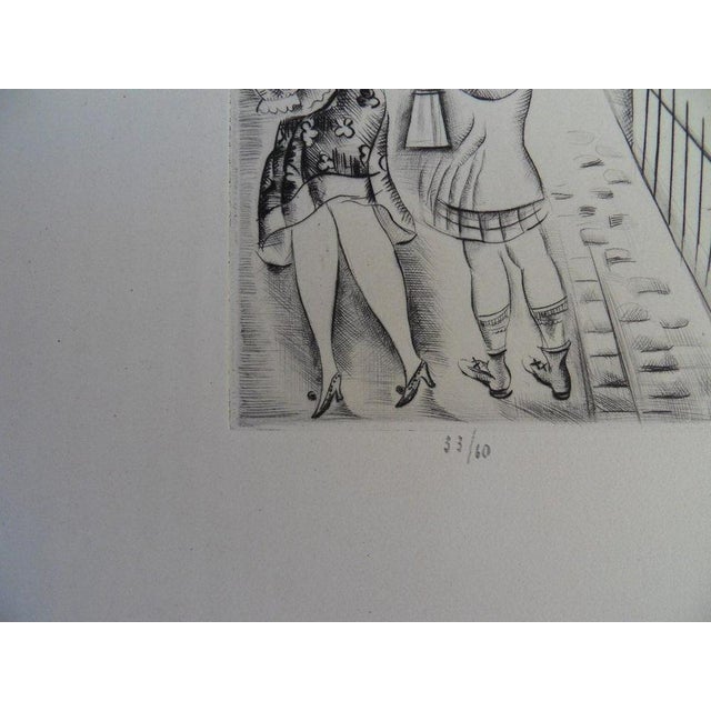 Mily Possoz, Les jeunes filles en promenade, Etching For Sale - Image 6 of 7