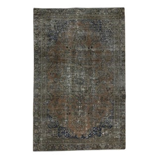 Vintage Middle Eastern Hand-Knotted Rug For Sale