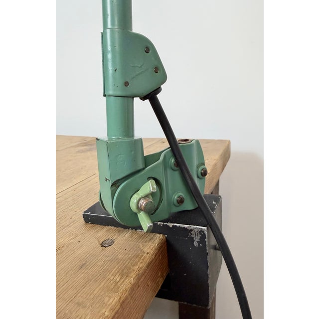 Green Industrial Workshop Desk Lamp by Curt Fischer for Midgard, 1950s For Sale - Image 12 of 18