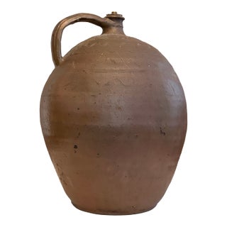 1950s South of France Pottery Water Vessel For Sale