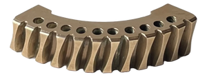 Brutalist Gear Fragment Pen Holder in Bronze, 1970s