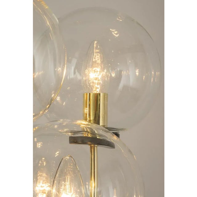 Small Sciolari Style Brass Pendant Light, Germany, 1970s For Sale - Image 4 of 10