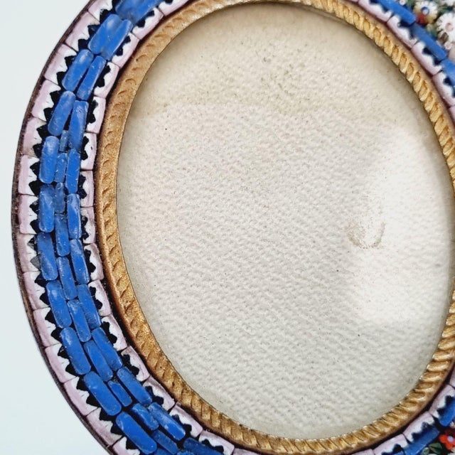 Antique Italian Millefiori Micromosaic Double Picture Frame, 19th Century For Sale - Image 4 of 13