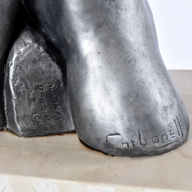 Pygmalion and Galatea Modern Sculpture by Cuban Artist Manuel Carbonell For Sale - Image 6 of 13