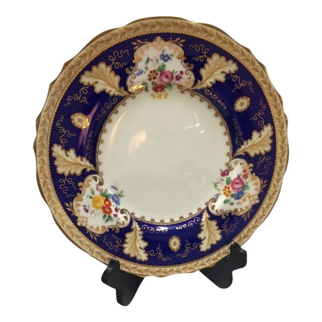 1910s English Porcelain Dinner Plates, Cauldon China, Set of Six For Sale