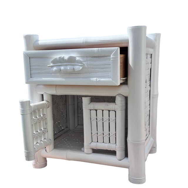Elephant Bamboo Nightstands For Sale In West Palm - Image 6 of 10