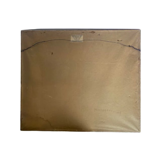 1950s Circa 1950 Vintage School Days Print in Faux Bamboo Frame For Sale - Image 5 of 6