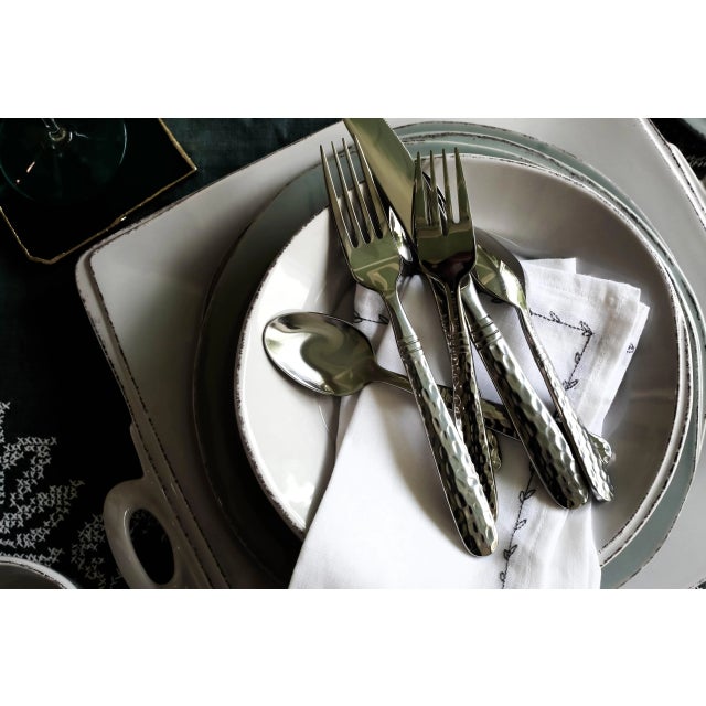 2020s VIETRI Martellato Demitasse Spoons - Set of 4 For Sale - Image 5 of 11