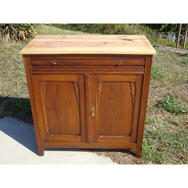Small Art Deco Oak and Pine Buffet, 1930s For Sale - Image 3 of 17