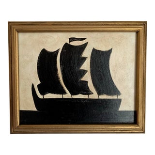 Contemporary Impressionist Style Seascape Painting on Canvas, Framed For Sale