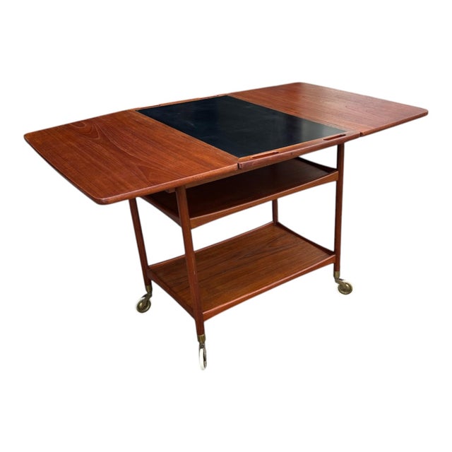 1960s Scandinavian Danish Modern Bar Cart by Ludvig Pontoppidan For Sale - Image 9 of 15