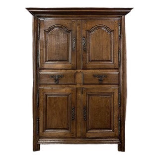 18th Century Country French Four Door Wardrobe For Sale