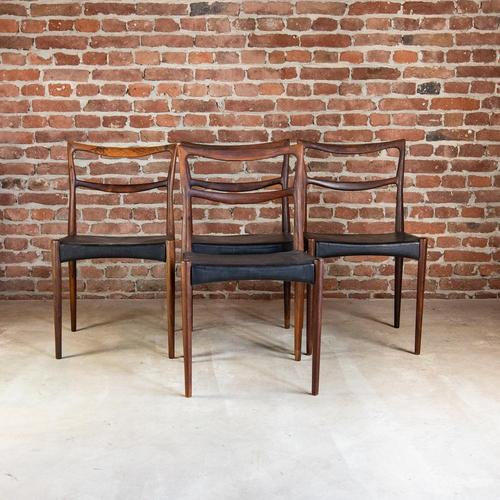 Vintage Danish Chairs by H.W. Klein for Bramin, 1960s, Set of 4 For Sale - Image 4 of 4