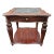 Cth Sherrill Occasional Mahogany Glass Top Display Side Table For Sale