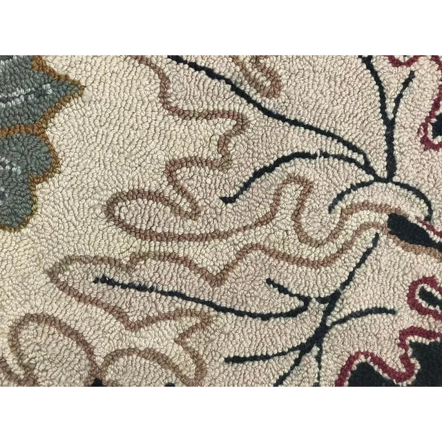 American Vintage Hook Rug, 1950s For Sale - Image 3 of 10