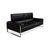 Romeo 2-Seater Sofa in Black Leather and Chrome from Calia For Sale - Image 5 of 17