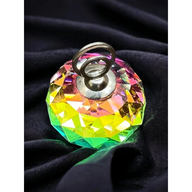 Set of 6 Vintage Austrian Swarovski Cut Crystal Place Card Holders With Original Storage Case For Sale - Image 12 of 12