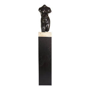 Late 20th Century Alva Studios Aphrodite Sculpture Copy, Museum of Modern Art New York & Pedestal - Set of 2