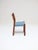 Teak and Blue Dining Chairs from Emc Møbler, Denmark, 1960s, Set of 4 For Sale - Image 6 of 18