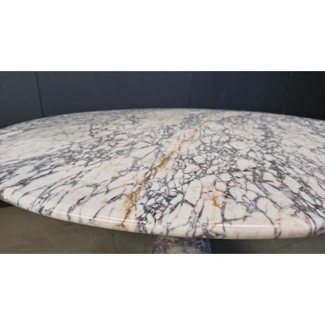 Gold Vintage Round Marble Dining Table, 1970s For Sale - Image 8 of 18
