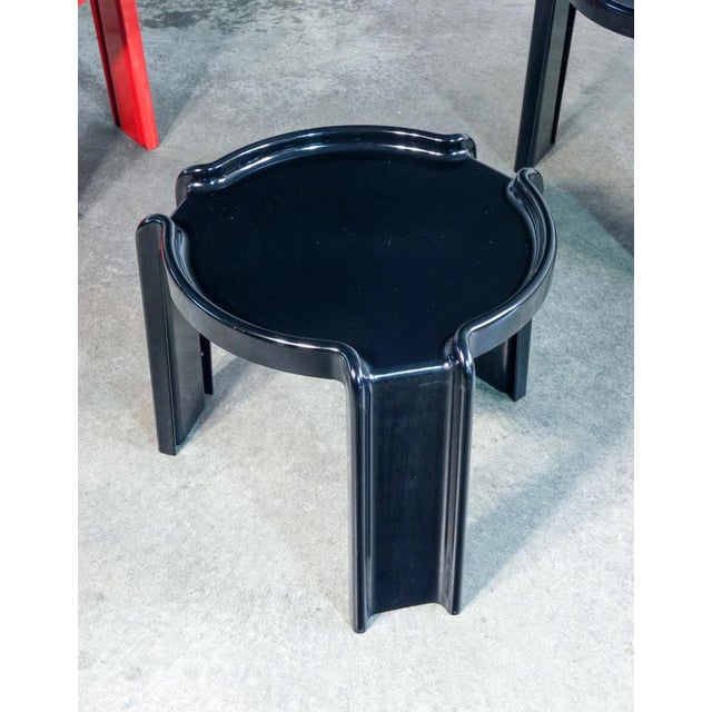 Set of three stackable tables mod. 4905 designed by giotto stoppino for kartell. United kingdom, 1960s origin united...