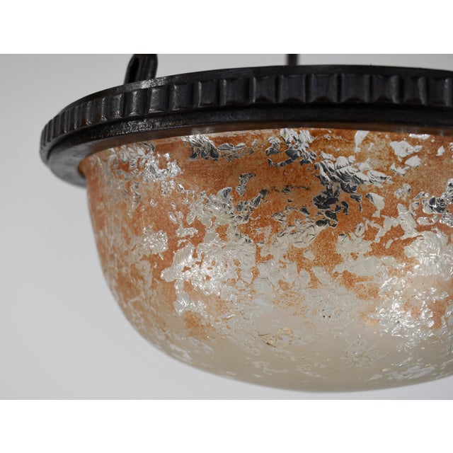French Art Deco Pendant Light by Daum - 1920s France For Sale - Image 10 of 14