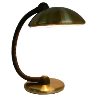 German Brass Table Lamp from Hustadt Leuchten, 1970s For Sale