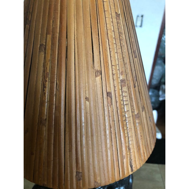 1940s Vintage Aboriginal Lamp, Australian, Plaster, With Shade For Sale - Image 5 of 6