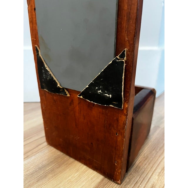 Wood Early 20th Century Mirror Wall Box Planter For Sale - Image 7 of 9