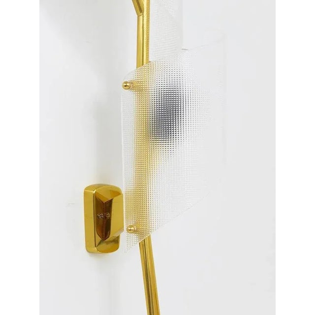 Large Floral Auguri Brass Sconces attributed to Kalmar, Austria, 1950s, Set of 2 For Sale - Image 3 of 11