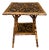 19th Century Decoupage Bamboo Side Table For Sale