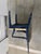 Navy Blue Vintage John Stuart Asian Modern Cane Back Armchair For Sale - Image 8 of 12