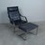 Black Set of Komet ArtCollection Lounge Chair and Ottoman in Steel and Leather by Rudolph Glatzl for Dreipunkt, 1990s. For Sale - Image 8 of 10