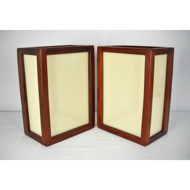 Mid 20th Century Mid-Century African Teak Sconces, Pair For Sale - Image 5 of 12