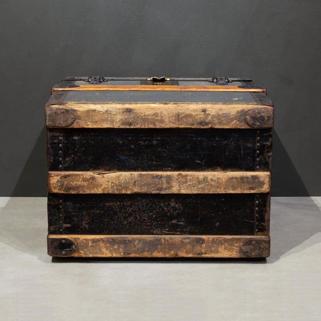 19th C. James Dooley Small Antique Travel Chest/Side Table c.1887 For Sale - Image 11 of 11