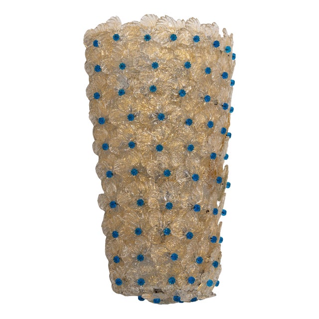 Large Murano Glass Wall Sconce from Barovier & Toso, Italy, 1970s For Sale