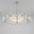 Barovier & Toso Large 1940s Barovier & Toso Murano Chandelier – Pulegoso Glass With Floral Elements For Sale - Image 4 of 6