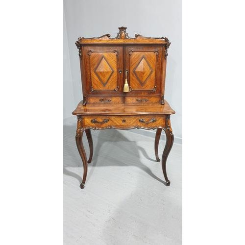 Vintage French Bonheur Du Jour Desk For Sale - Image 5 of 18