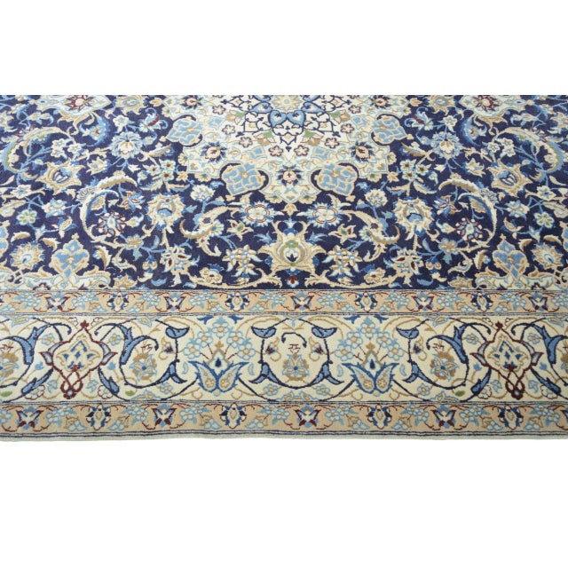 Hand-Knotted Nain 9la Oriental Rug For Sale - Image 9 of 13