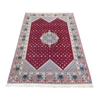 1980s Vintage Moroccan Style Rug- 6′7″ × 10′7″ For Sale