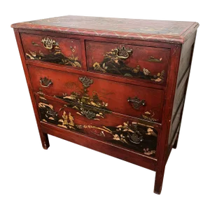 Chinoiserie Decorated Chest of Drawers