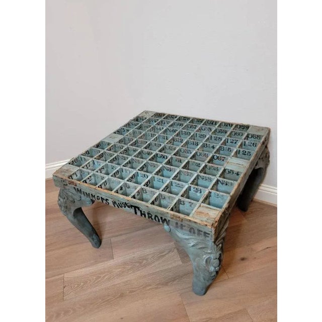 Early 20th Century Early 20th Century Antique Early American Carnival Coin Toss Game Table For Sale - Image 5 of 11