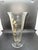 Mid-Century Modern Vintage Sterling Overlay Glass Trumpet Vase Elegant Floral Design 9 3/4” Tall For Sale - Image 3 of 5