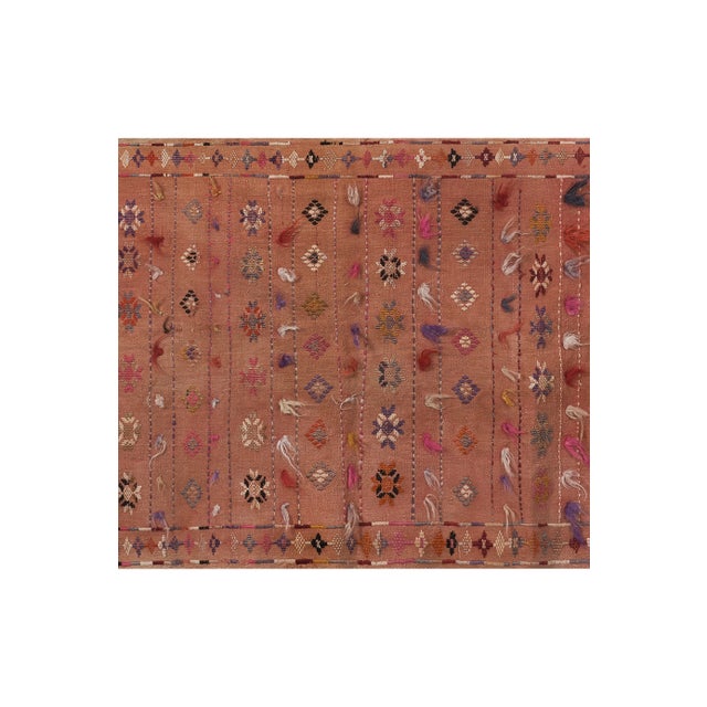 1960s Turkish Brown Kilim Rug 3'1" X 4'6'' For Sale - Image 5 of 12