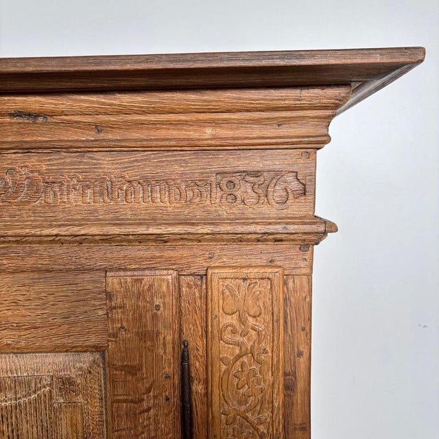 Antique Oak Cupboard, Germany, 1836 For Sale - Image 5 of 18