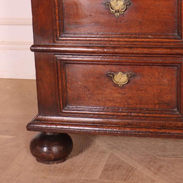 English Oak Chest of Drawers For Sale - Image 4 of 10