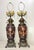 Rare Pair Antique 19th Century Hinks & Son Duplex Electrified Porcelain Bronze Oil Lamp For Sale - Image 4 of 15